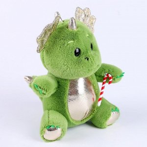 Мягкая игрушка на новый год «Дракоша с леденцом»