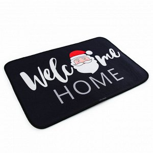 Коврик придверный новогодний Welcome home, 40x60 см