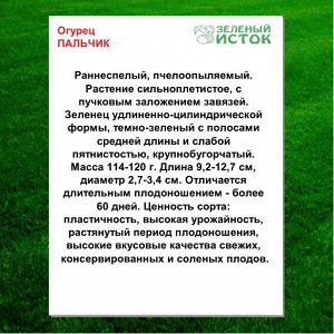 Огурец ПАЛЬЧИК (Зеленый исток)  1г.