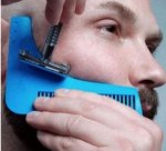 Расческа - шаблон для бритья бороды