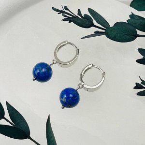 Серьги с камнем Лазурит