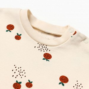 Футболка Крошка Я Oranges -68, молочный