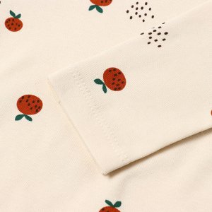Боди с дл. рукавом Крошка Я Oranges -68, молочный