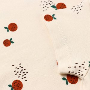 Футболка Крошка Я Oranges -68, молочный