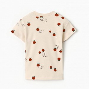 Футболка Крошка Я Oranges -68, молочный