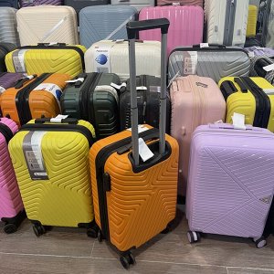 Чемодан маленький размер S 20" 40 л (ручная кладь) оранжевый