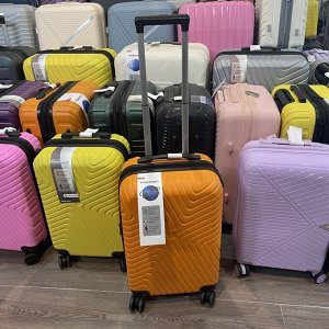 Чемодан маленький размер S 20" 40 л (ручная кладь) оранжевый