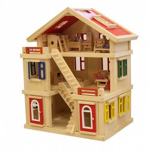 Дом для кукол трехэтажный