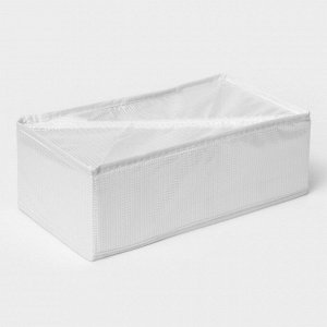 Органайзер для хранения белья LaDо́m, 8 ячеек, 28x16x10 см, белый