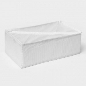 Органайзер для хранения белья LaDо́m, 6 ячеек, 28x16x10 см, белый