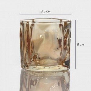 Стакан Magistro IceBar. Gold, 250 мл, стекло, золотистый
