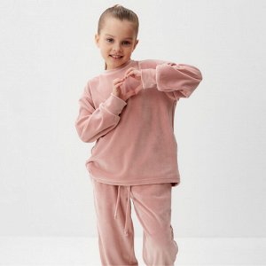 Костюм детский (свитшот, брюки) KAFTAN Plushy, розовый