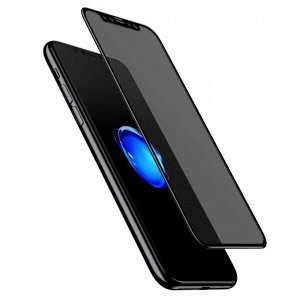 Белый. Стекло защитное Антишпион на телефон iphone