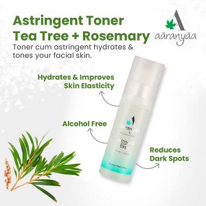 AARANYAA Skin Toner Tea Tree & Rosemary Тоник для лица с маслом чайного дерева и розмарином 100мл