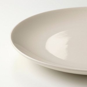 TALLRIK BEIGE Тарелка обеденная, полированный бежевый. 26см