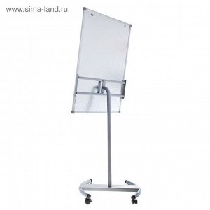 Флипчарт мобильный магнитно-маркерный Calligrata PREMIUM, 70x100 см, в УСИЛЕННОМ алюминиевом профиле, на роликах