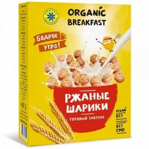 Завтраки сухие " Ржаные шарики" 100 г 1/12