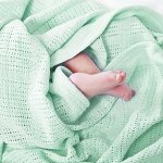 Baby Nice Одеяло вязаное, 90x118, мятный