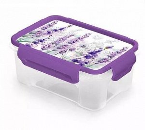 Контейнер для СВЧ 1,10л прям [LAVENDER]
