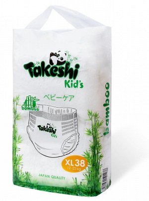 Подгузники-трусики для детей бамбуковые Takeshi Kid's XL (12-22 кг) 38 шт 1/4