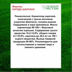 Морковь КУРОДА ШАНТАНЭ (Зеленый исток)  5г.