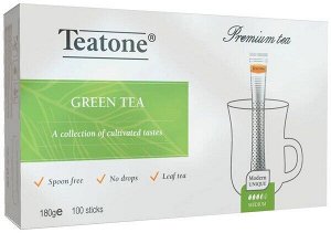 Чай Teaton зеленый 100 стиков х 1,8гр