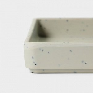 Блюдо сервировочное «Мрамор», 18,5?2,3 см, цвет серый
