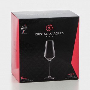Набор фужеров для шампанского Cristal d'Arques ULTIME, 210 мл, хрустальное стекло, 6 шт.