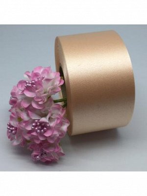 Лента полипропилен 5 см х100 ярд COTTON цвет кремовый 46