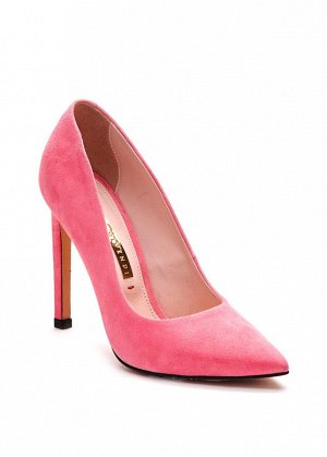 Туфли Замша розовая. Высота каблука 10см