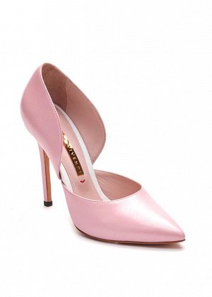 Туфли Кожа розово-пудровая с перламутром. Высота каблука 10см
