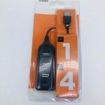 USB-хаб 4 порта черный
