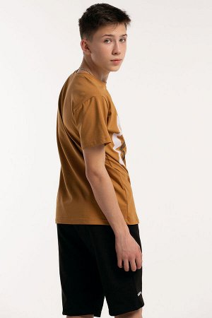 Костюм Варианты расцветки: горчица
Ткань:  кулирка с лайкрой, Состав: Верх: 92% Хлопок 8%; Лайкра; Низ: 95% Хлопок; 5% Лайкра
Костюм для подростков состоит из двух изделий - футболки и шорт. Футболка 