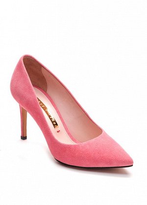 Туфли Замша розовая. Высота каблука 8см