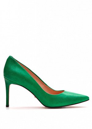 Туфли Кожа ярко-зеленая. Высота каблука 8см