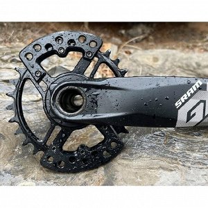 Звезда PASS QUEST с защитой 102997 для Shimano 3mm offset. черный (34Т)