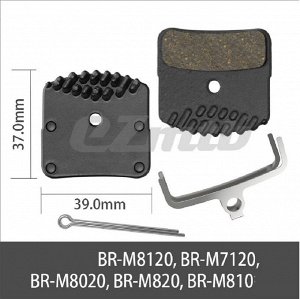Тормозные колодки EZmtb BP1204 с радиатором. Shimano M8120. полуметаллы