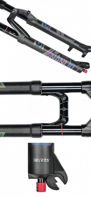 Вилка воздушная масляная NANLIO ENIX. 120мм. 26