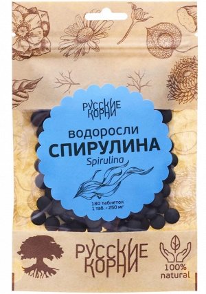 Спирулина в таблетках, 180 штук