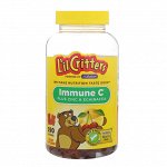 L&#039;il Critters, Жевательные витамины Immune C с цинком и эхинацеей, 190 жевательных таблеток