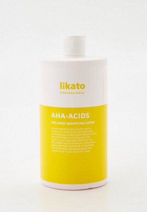 Ликато Шампунь скраб для тонких склонных к жирности волос Likato WELLNESS 750 мл