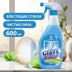 ГРАСС Средство д/пластик. и зеркал  КУРОК Clean Glass Голубая лагуна    600мл   *8 // 720