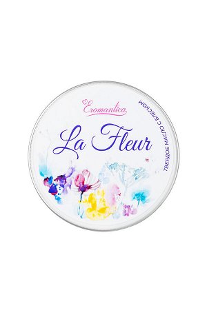 Твердое массажное масло с блеском Eromantica «La fleur», 20 г