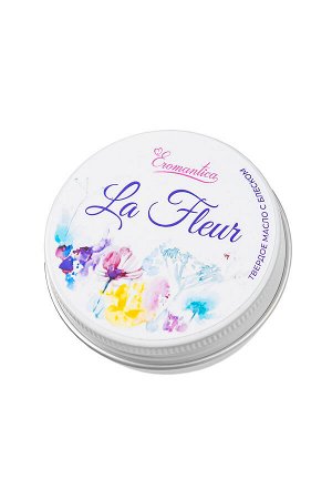 Твердое массажное масло с блеском Eromantica «La fleur», 20 г