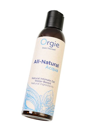 Интимный гель Orgie ALL - NATURAL ACQUA на водной основе, 150 мл
