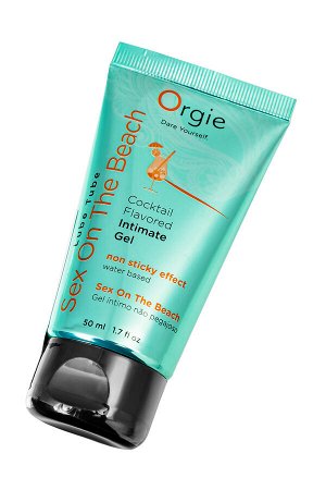 Интимный гель Orgie LUBE TUBE на водной основе, со вкусом коктейля секс на пляже, 50 мл