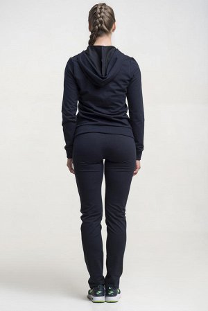 Куртка Женская куртка на молнии с карманами и капюшоном. Ткань: Футер Lux. Цвет - т.синий.