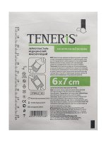 Лейкопластырь-повязка стер. TENERiS 6х7см из нетк матер с впит подуш 0660