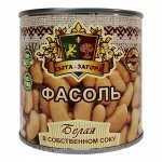 Фасоль белая в собственном соку, т.м. &quot;Сыта-Загора&quot;, 425 мл, ж/б