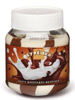 Паста шоколадно-молочная Бурешка Дуо стекло, 350г